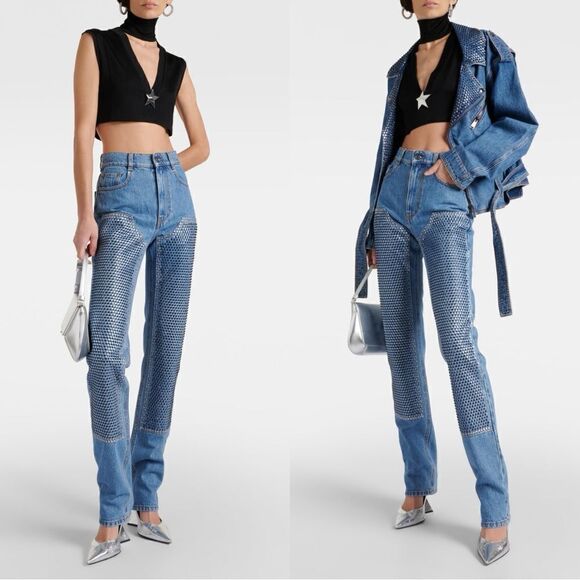 AREA Crystal Embellished Sraight Leg - Picture 13 of 13